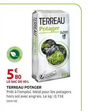 Terreau potager