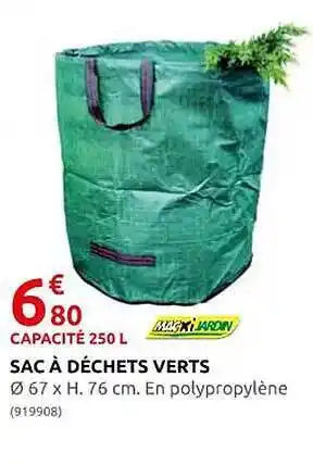 Rural Master Sac à déchets verts macxi jardin offre