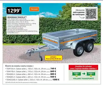 Rural Master Remorque tem233.4 temver offre