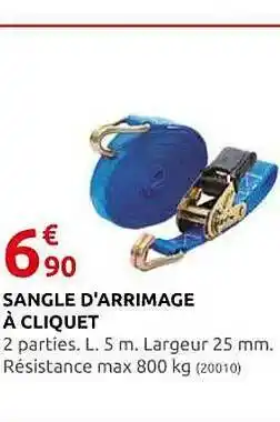 Sangle d'arrimage à cliquet