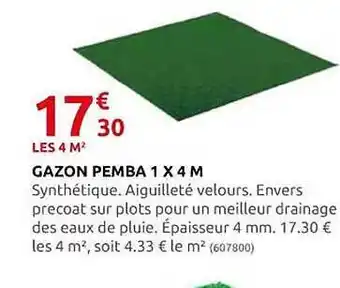 Rural Master Gazon pemba 1 x 4 m offre