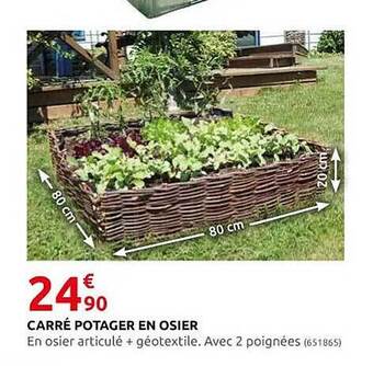 Rural Master Carré potager en osier offre