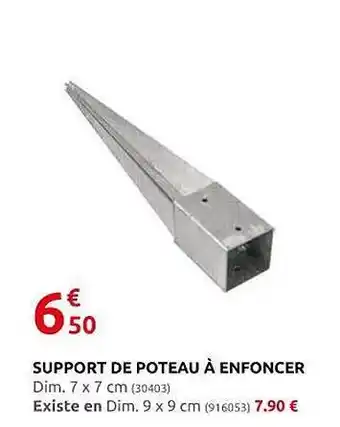 Support de poteau Ă enfoncer