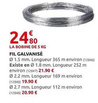 Rural Master Fil galvanisé offre