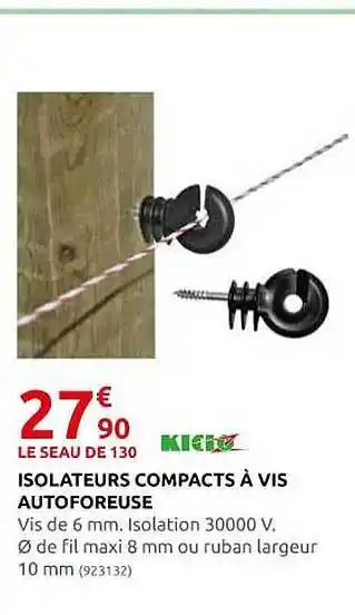 Rural Master Isolateurs compacts à vis autoforeuse kidoz offre