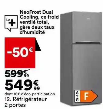 BUT Réfrigérateur 2 portes offre
