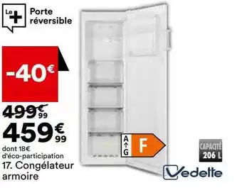 BUT Congélateur armoire vedette offre