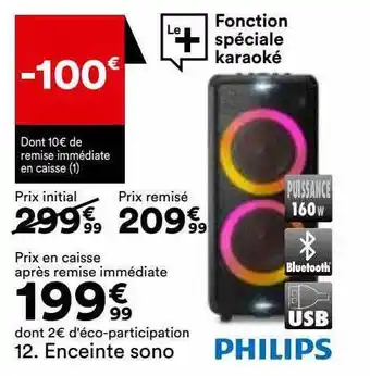 BUT Enceinte sono philips offre