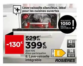 BUT Lave-vaisselle intégrable rosières offre