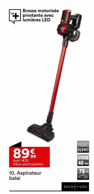 BUT Aspirateur balai signature offre