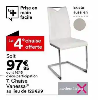 BUT Chaise vanessa modern living offre