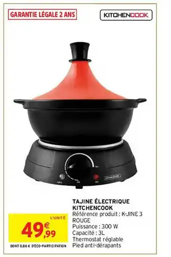 Intermarché Tajine électrique kitchencook offre