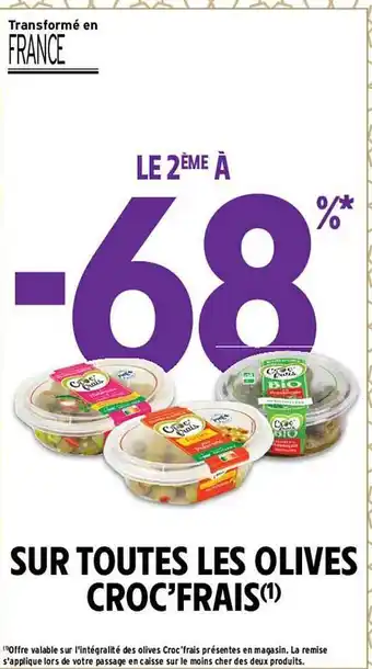 Intermarché Olives croc'frais offre