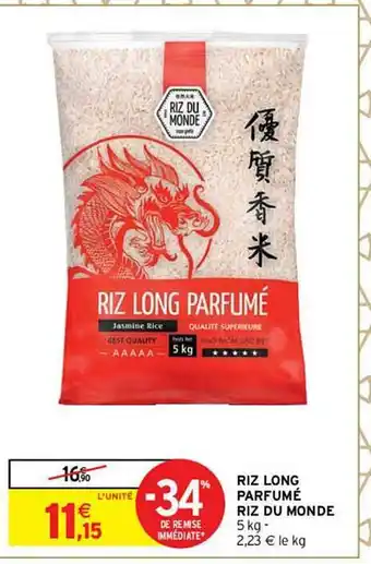 Intermarché Riz long parfumé riz du monde offre