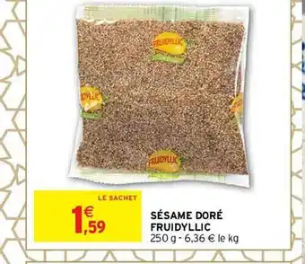 Intermarché Sésame doré fruidyllic offre
