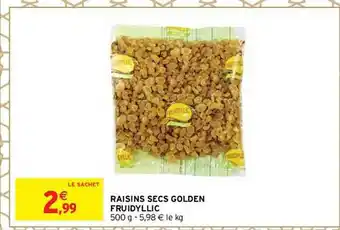 Intermarché Raisins secs golden fruidyllic offre