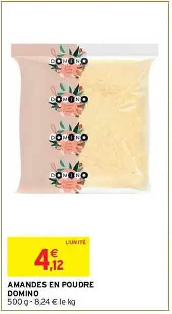 Intermarché Amandes en poudre domino offre