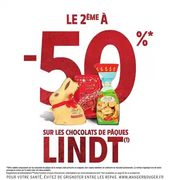 Intermarché Les chocolats de pâques lindt offre