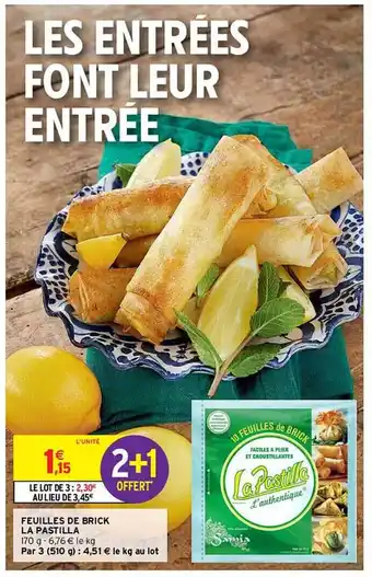 Intermarché Feuilles de brick la pastilla offre