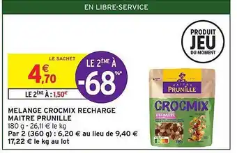 Intermarché Mélange crocmix recharge maître prunille offre