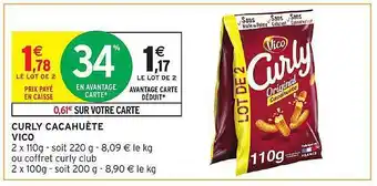 Intermarché Curly cacahuète vico offre
