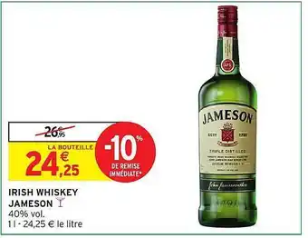 Intermarché Irish whiskey jameson offre
