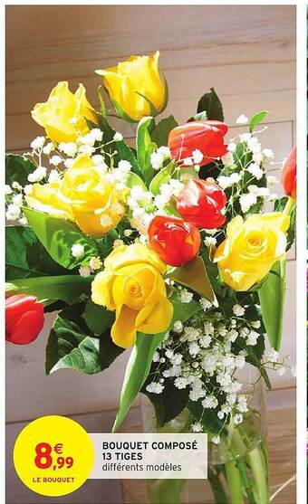 Intermarché Bouquet composé 13 tiges offre