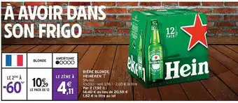 Intermarché Contact Bière blonde heineken offre