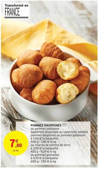 Intermarché Contact Pommes dauphines offre