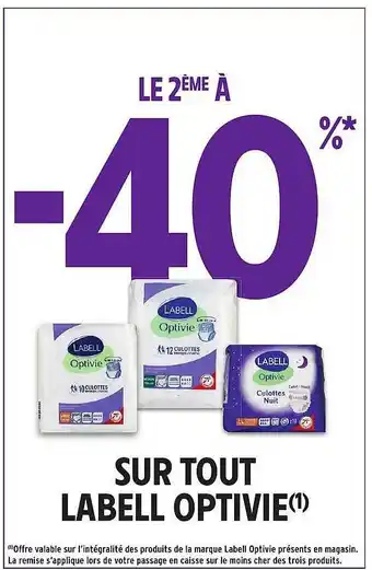 Intermarché Labell optivie offre