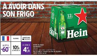 Intermarché Bière blonde heineken offre