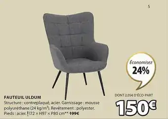 JYSK Fauteuil uldum offre