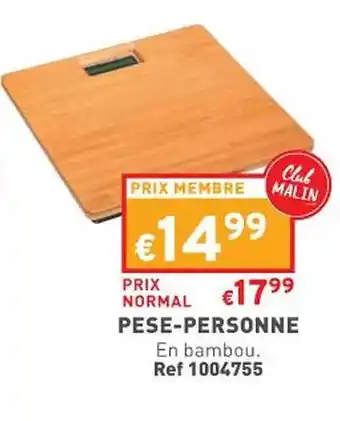 Trafic Pèse-personne offre
