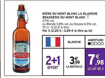 Intermarché Bière du mont blanc la blanche brasserie du mont blanc offre