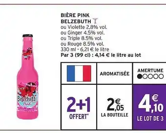Intermarché Bière pink belzebuth offre