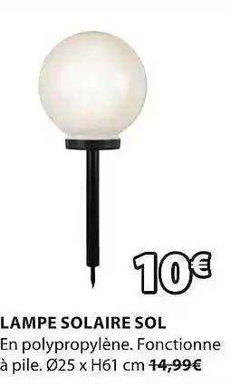 Lampe solaire sol
