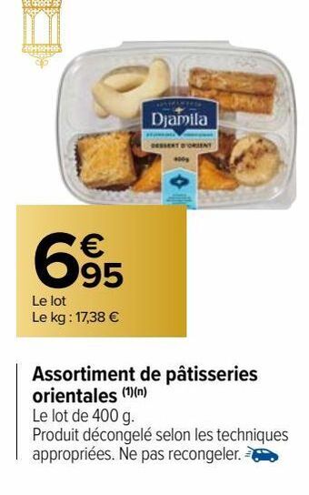 Carrefour Market Assortiment de pâtisseries orientales offre