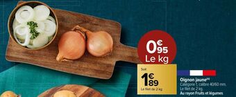 Carrefour Market Oignon jaune offre