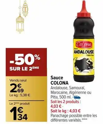 Carrefour Market Sauce colona offre