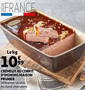 Crémeux Au Confit D'oignons Maison Prunier