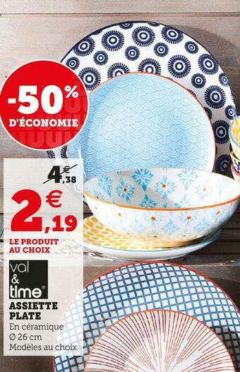 Super U ASSIETTE PLATE offre