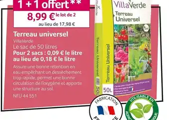 VillaVerde Terreau universel offre