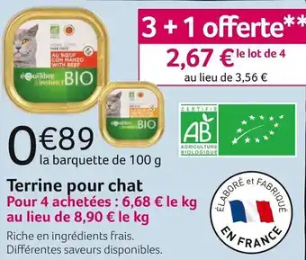 VillaVerde Terrine pour chat offre
