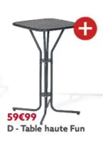 Gifi Table haute fun offre