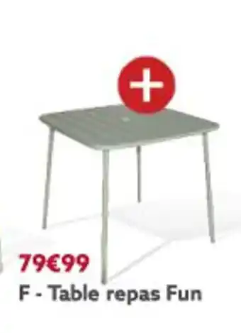 Gifi Table repas fun offre