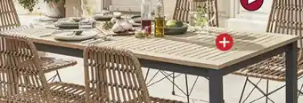 Gifi Table bali 6 couverts offre
