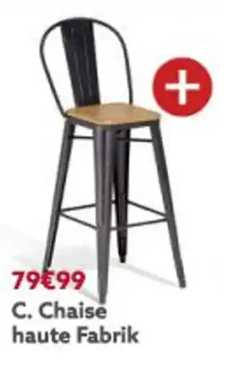 Gifi Chaise haute fabrik offre