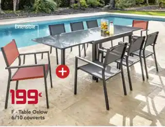 Gifi Table oslow 6/10 couverts offre