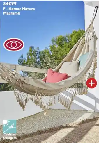 Hamac natura macramé