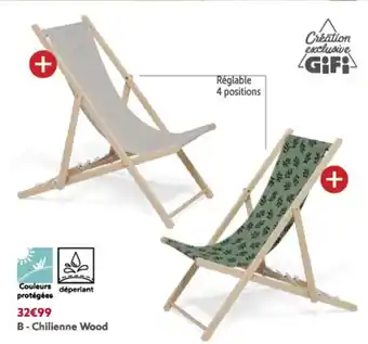 Gifi Chilienne wood offre